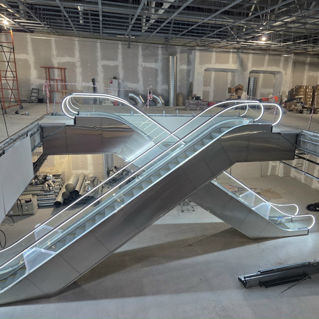 Подразделение вертикального транспорта “Европейской Электротехники” сдало в эксплуатацию очередные эскалаторы в крупнейшем торговом центре Московской области