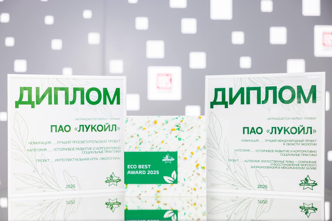 Награды ЛУКОЙЛа Два проекта ЛУКОЙЛа — победители премии ECO BEST в категории «Устойчивое развитие и корпоративно-социальные практики»: