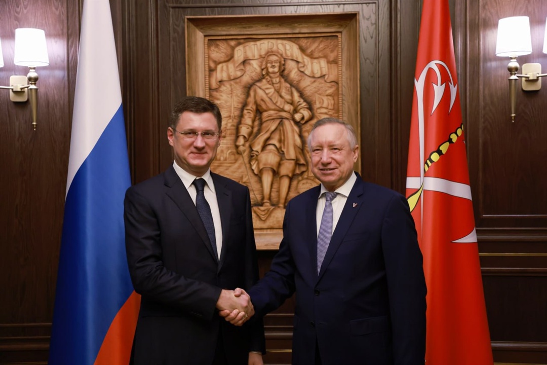 Александр Новак встретился с губернатором Санкт-Петербурга Александром Бегловым.