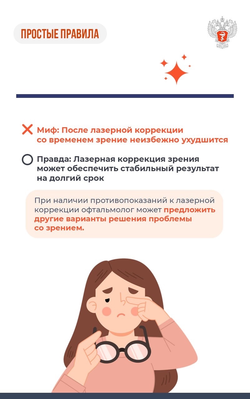 #ПростыеПравила: Мифы и правда о лазерной коррекции зрения