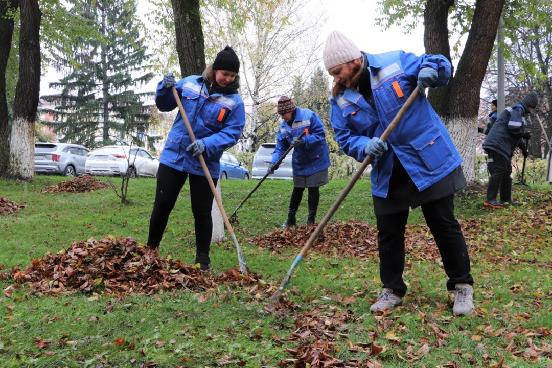 Вместе на осеннюю уборку! Сегодня мы присоединились к общегородскому субботнику в Междуреченске