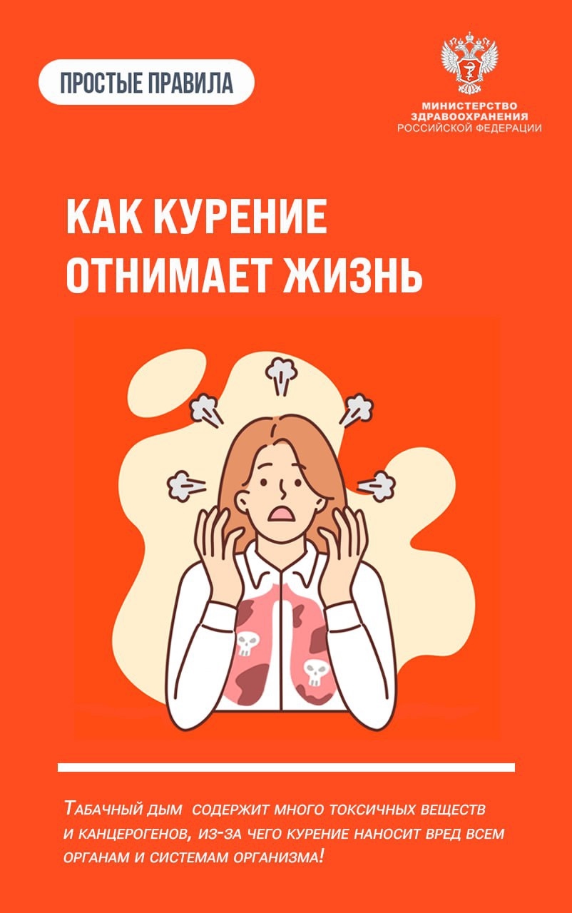 #ПростыеПравила: Как курение отнимает жизнь