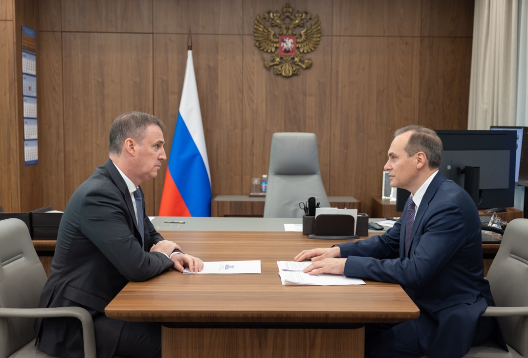 Дмитрий Патрушев встретился с главой Республики Мордовия Артемом Здуновым.