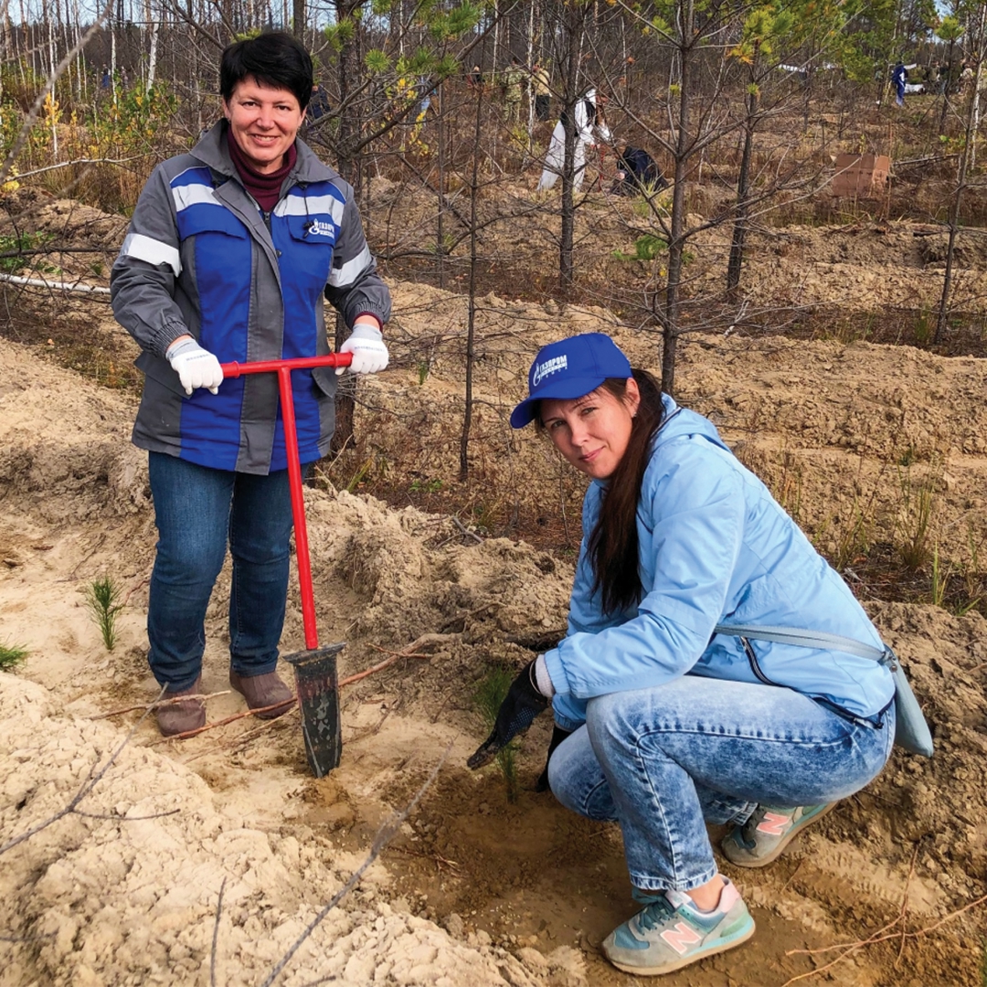 На участке, пострадавшем от лесного пожара, будут расти девять тысяч саженцев кедра. Высадить молодые деревья помогли работники «Газпром трансгаз Томск»