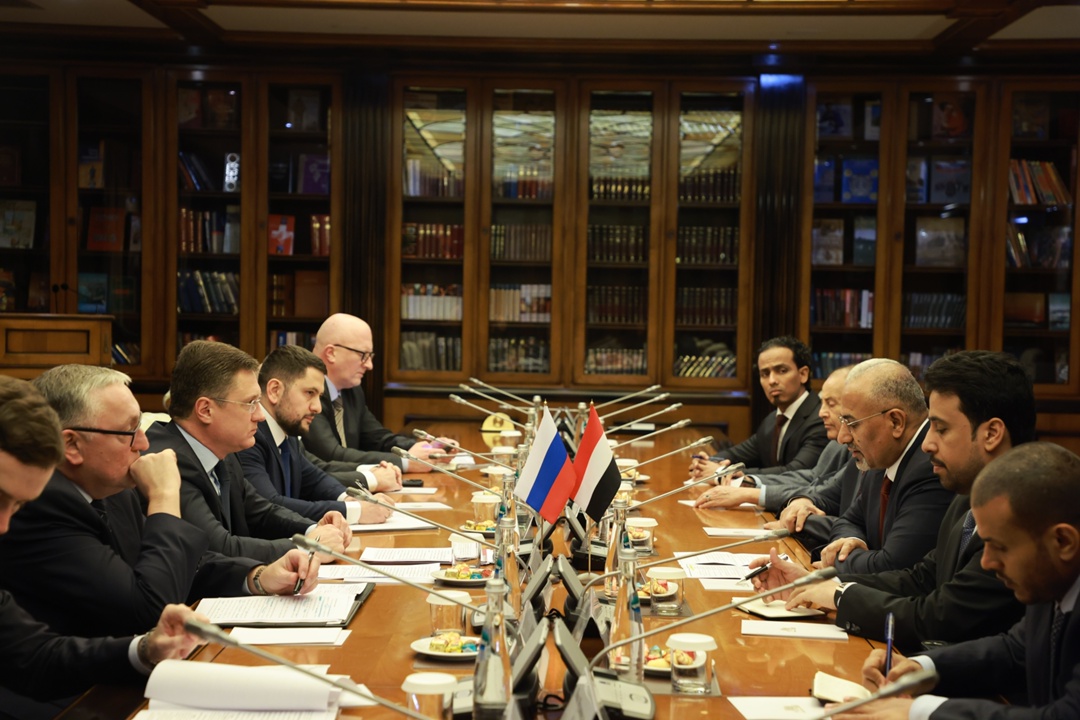 Александр Новак встретился с заместителем председателя Руководящего президентского совета Йеменской Республики Айдарусом Аз-Зубейди.