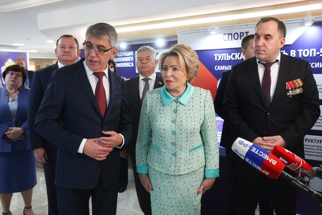 Председатель Совета Федерации Валентина Матвиенко провела встречу с руководством Тульской области