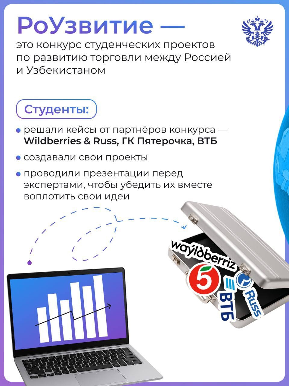 Студенты из России и Узбекистана РоУзвивают международную торговлю
