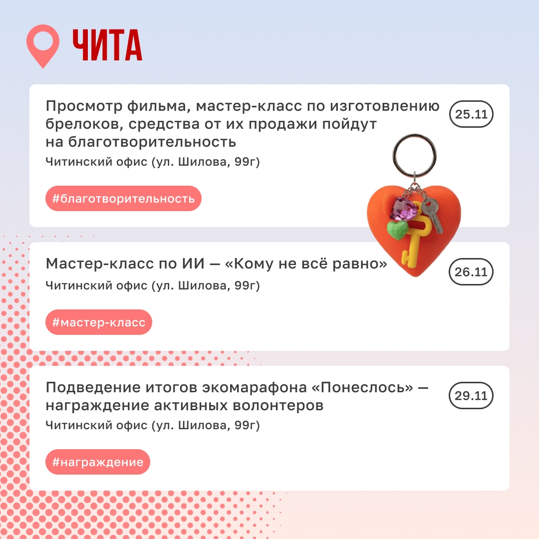 Куда сходить в ноябре Осень заканчивается, а интересных событий всё больше. В Норильске отметят династии, выберут «Мастера года» и проведут спортивные финалы