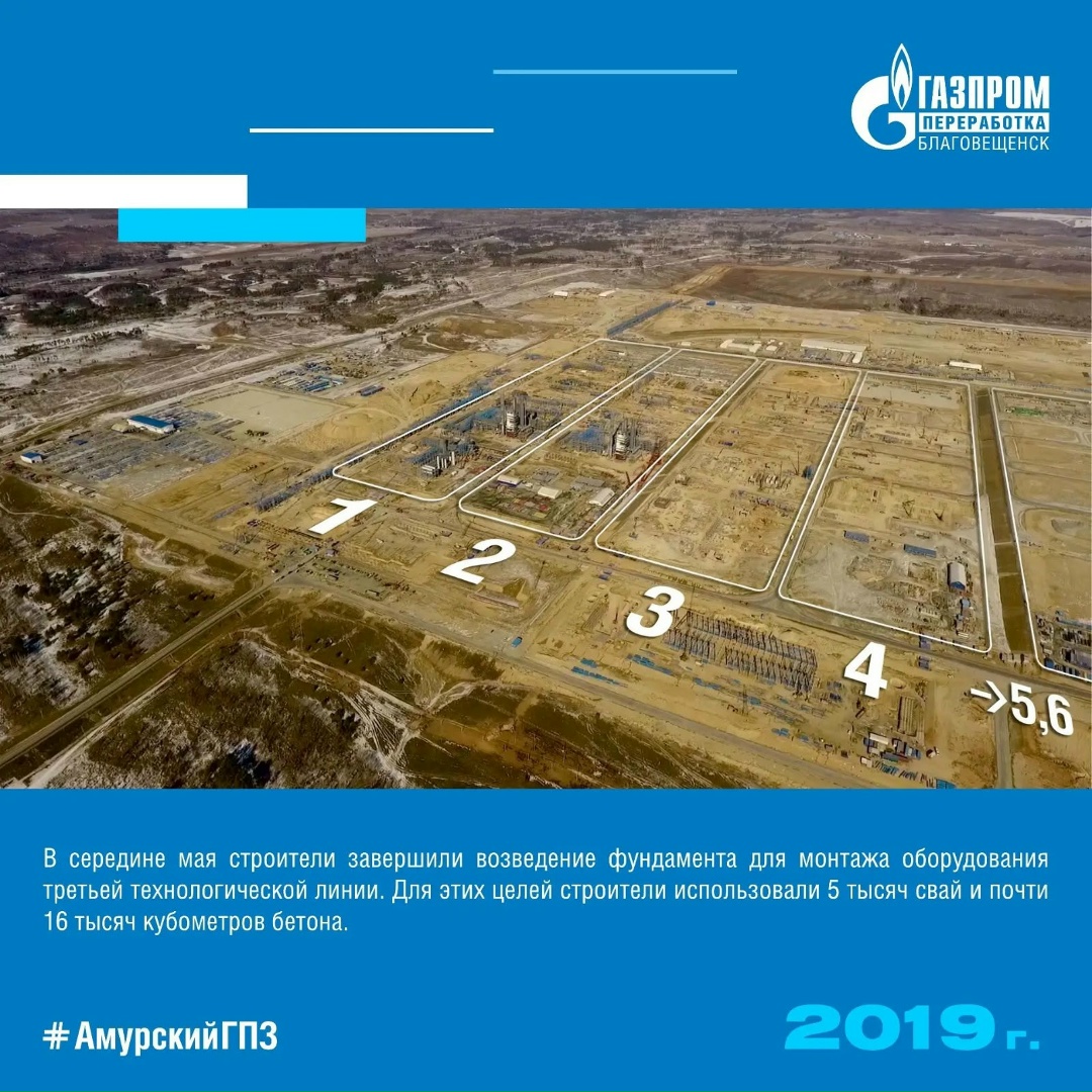 История Амурского ГПЗ - год 2019. В этом году идет установка оборудования на первом пусковом комплексе Амурского ГПЗ и доставлены первые шаровые резервуары для…