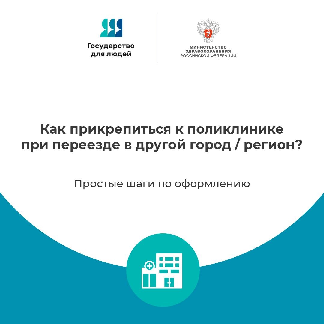 А вы знаете… как прикрепиться к поликлинике, если планируете переезд в другой город/регион?