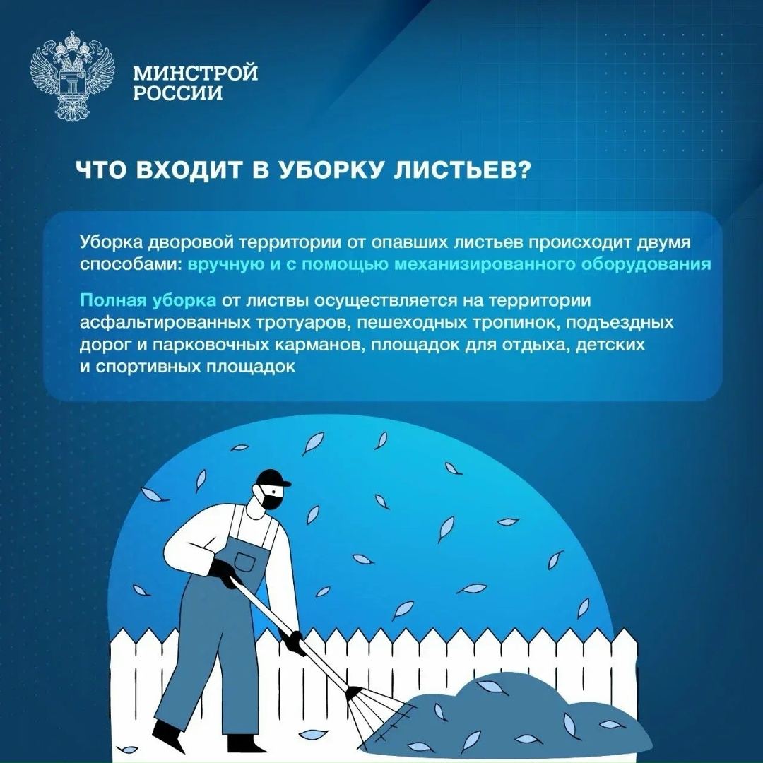 Уборка листвы во дворах многоквартирных домов является не только эстетической задачей, но и важной мерой для поддержания комфорта и безопасности жителей