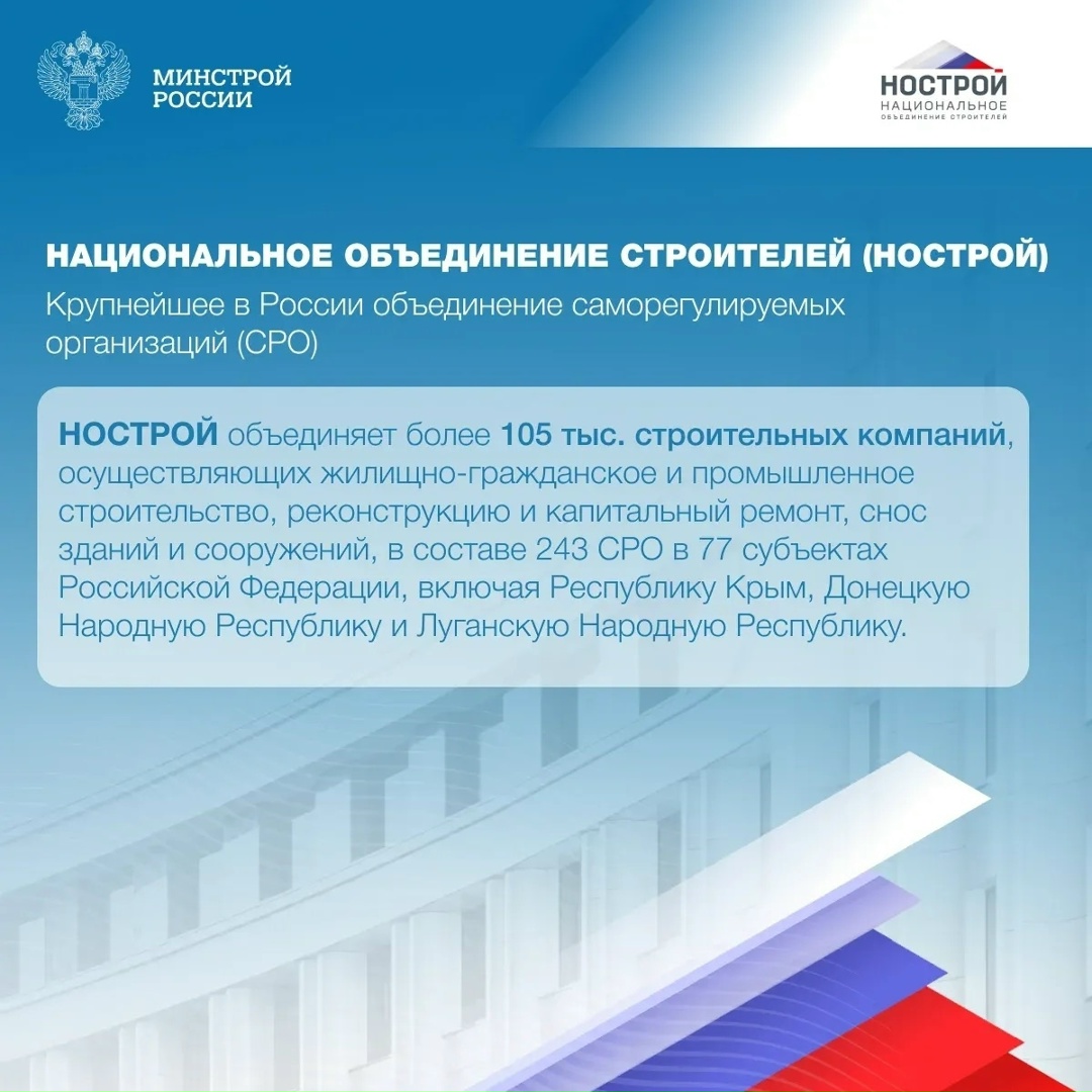 Национальному объединению строителей (НОСТРОЙ) исполняется 16 лет!
