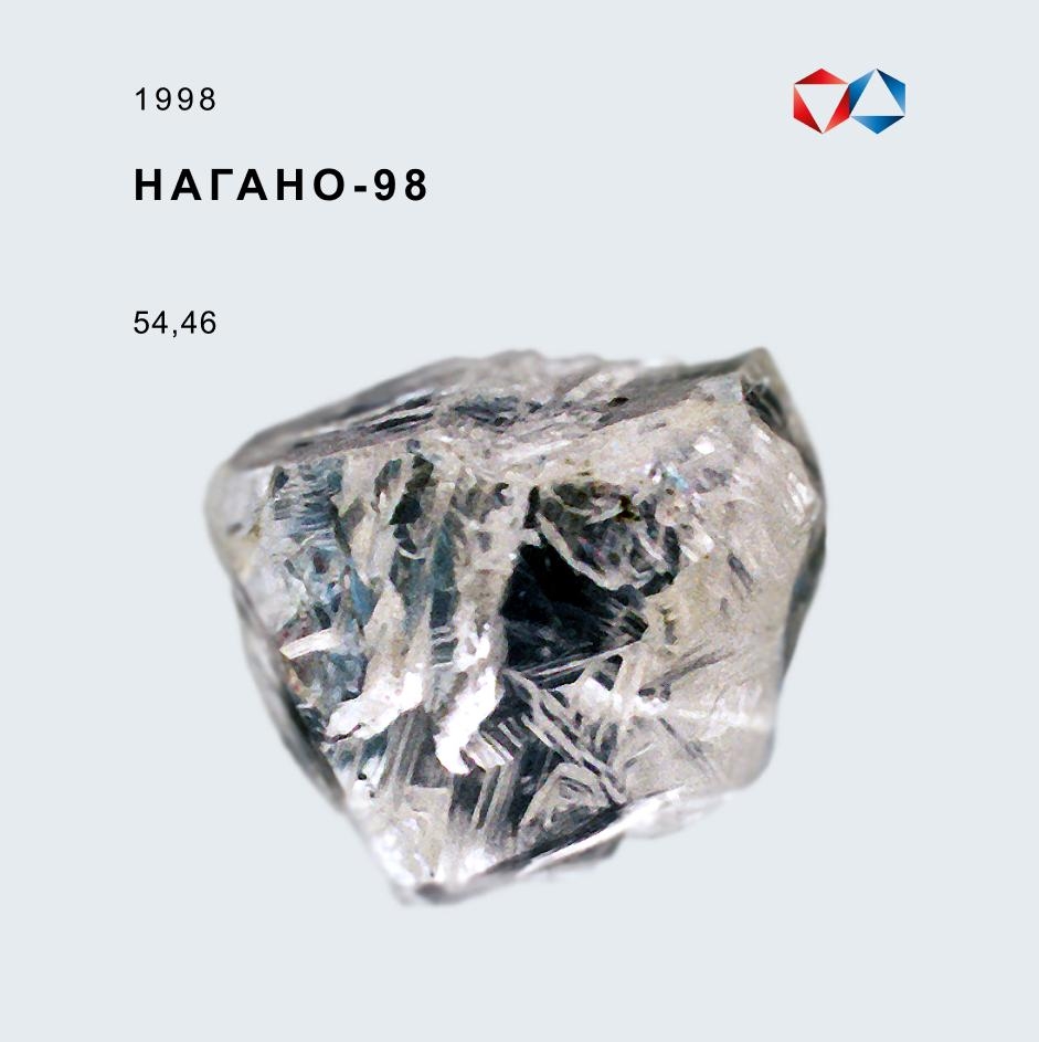 12 ноября 1998 года в Якутии был добыт алмаз весом 54,46 карата, получивший имя «Нагано‑98».
