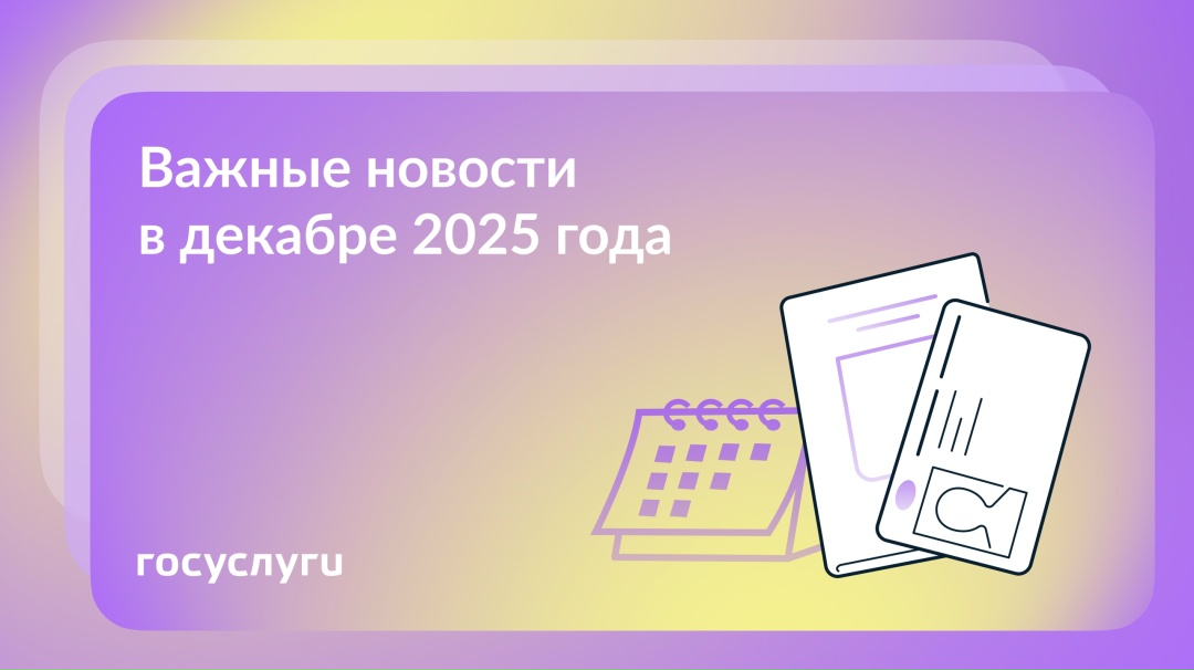 Что нового в декабре 2025 года 1 декабря — срок для оплаты имущественных налогов и доначисленного НДФЛ за 2024 год. Проверять и оплачивать можно на Госуслугах