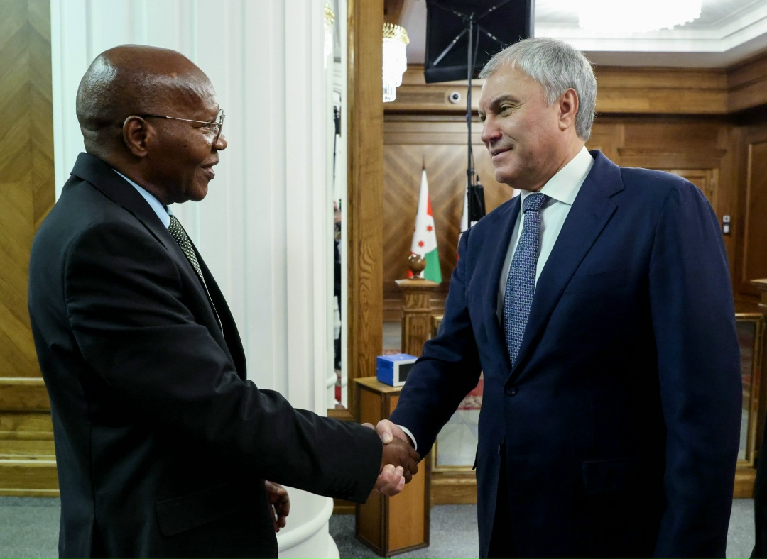 Председатель Государственной Думы Вячеслав Володин провел встречу с Председателем Национальной Ассамблеи Республики Бурунди Желазом Даниэлем Ндабирабе
