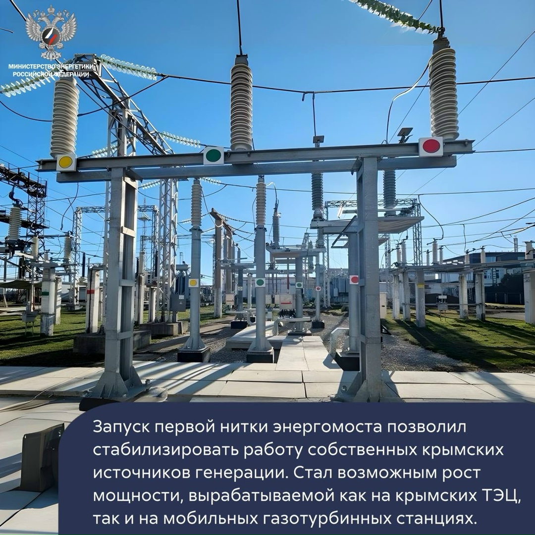 #ФактДня: 10 лет назад Крымский полуостров был подключён к единой энергосистеме России