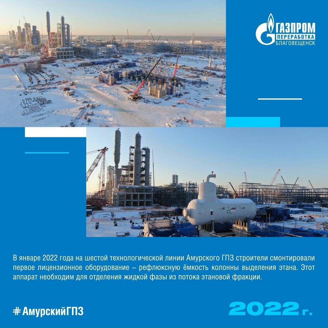 ИСТОРИЯ АМУРСКОГО ГПЗ - ГОД 2022 Продолжаем делиться с вами интересными деталями из истории строительства одного из крупнейших в мире газоперерабатывающих…