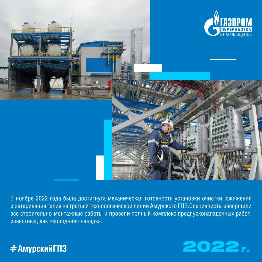ИСТОРИЯ АМУРСКОГО ГПЗ - ГОД 2022 Продолжаем делиться с вами интересными деталями из истории строительства одного из крупнейших в мире газоперерабатывающих…