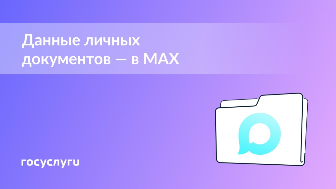 Сведения из личных документов на Госуслугах отображаются в мессенджере MAX