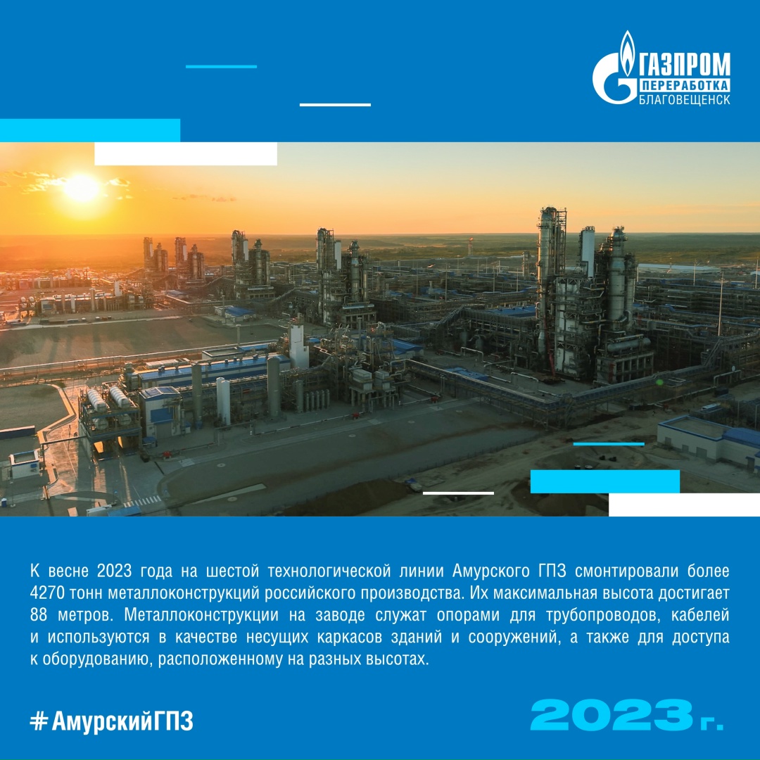 ИСТОРИЯ АМУРСКОГО ГПЗ 2023 ГОД Мы продолжаем знакомить вас с историей строительства самого современного предприятия по переработке природного газа.