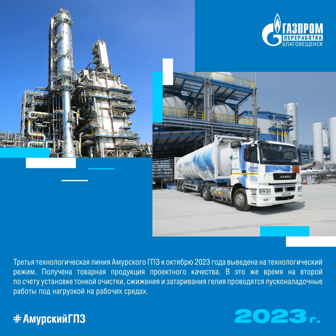 ИСТОРИЯ АМУРСКОГО ГПЗ 2023 ГОД Мы продолжаем знакомить вас с историей строительства самого современного предприятия по переработке природного газа.