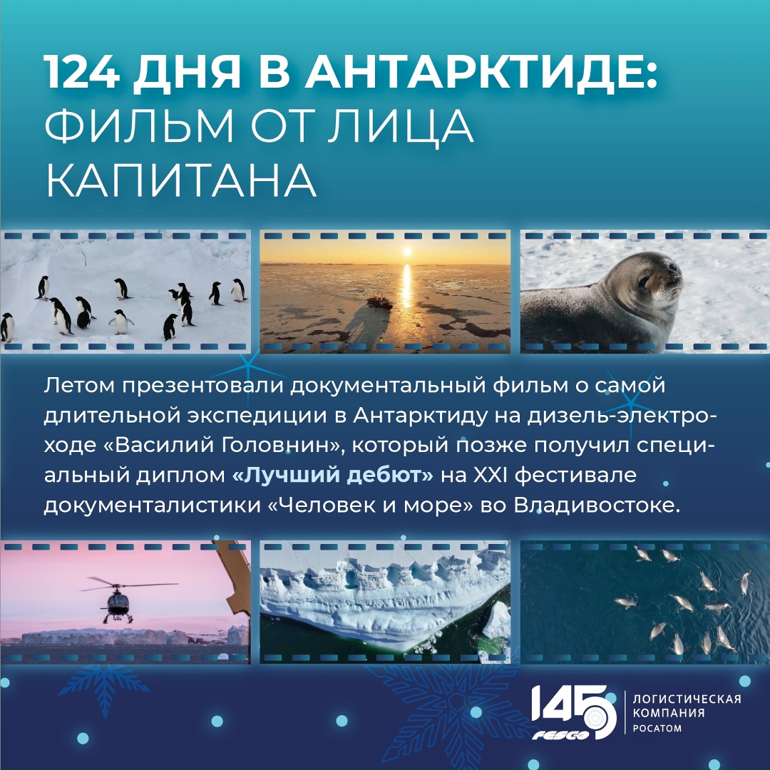 Всегда следуйте за своей мечтой! Одним из самых ярких проектов в честь 145-летия FESCO стало путешествие тревел-блогера Константина Парфеньева в Антарктиду на…