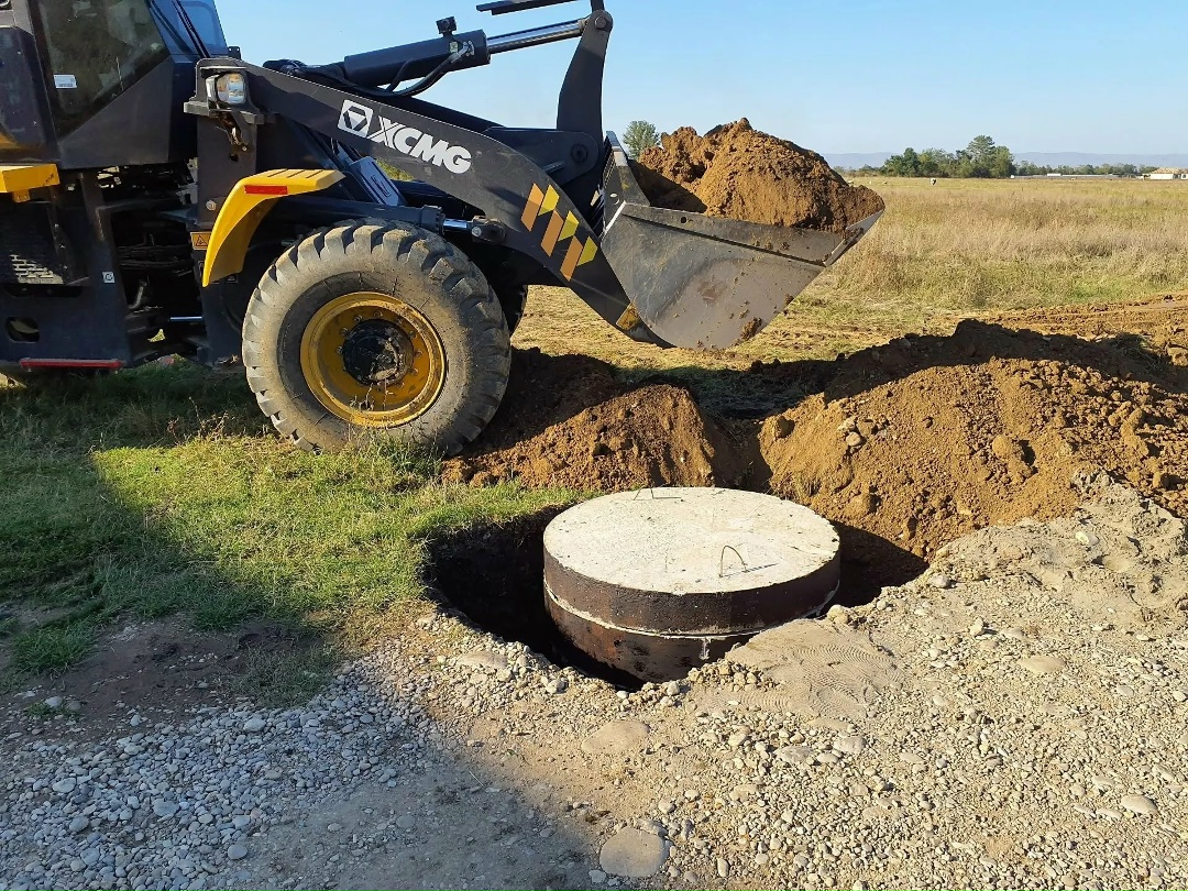 Строительная готовность новой системы водоотведения в селе Серноводское Чеченской Республики составляет около 50%