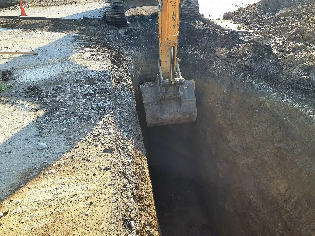 Строительная готовность новой системы водоотведения в селе Серноводское Чеченской Республики составляет около 50%