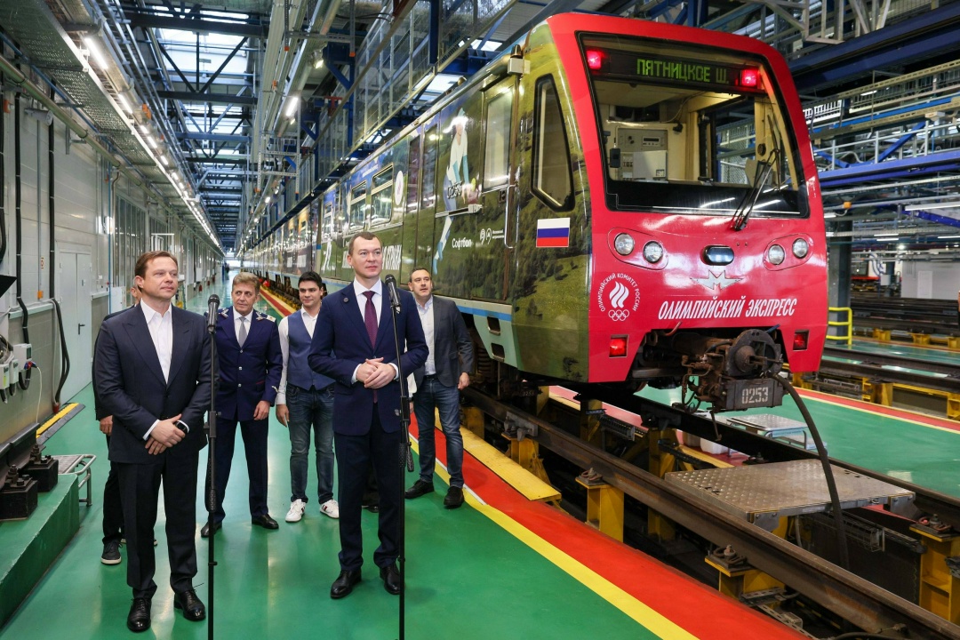 В метро Москвы запустили «Олимпийский экспресс».