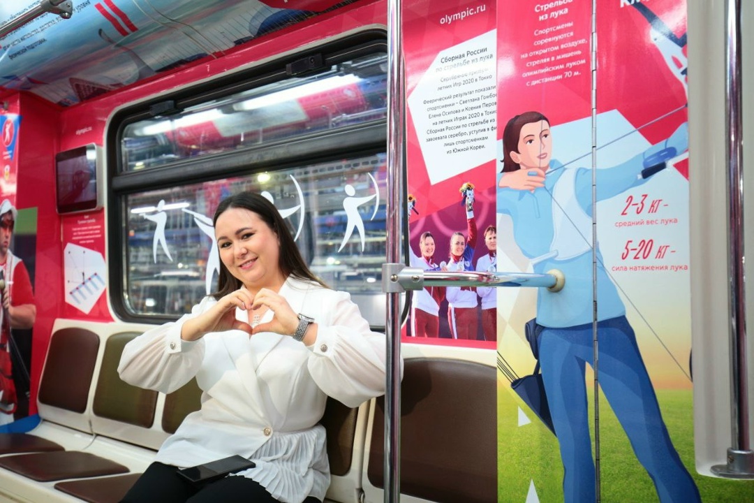 В метро Москвы запустили «Олимпийский экспресс».
