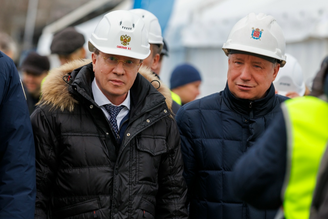 Виталий Савельев ознакомился с ходом работ на объектах ВСМ в Санкт-Петербурге.