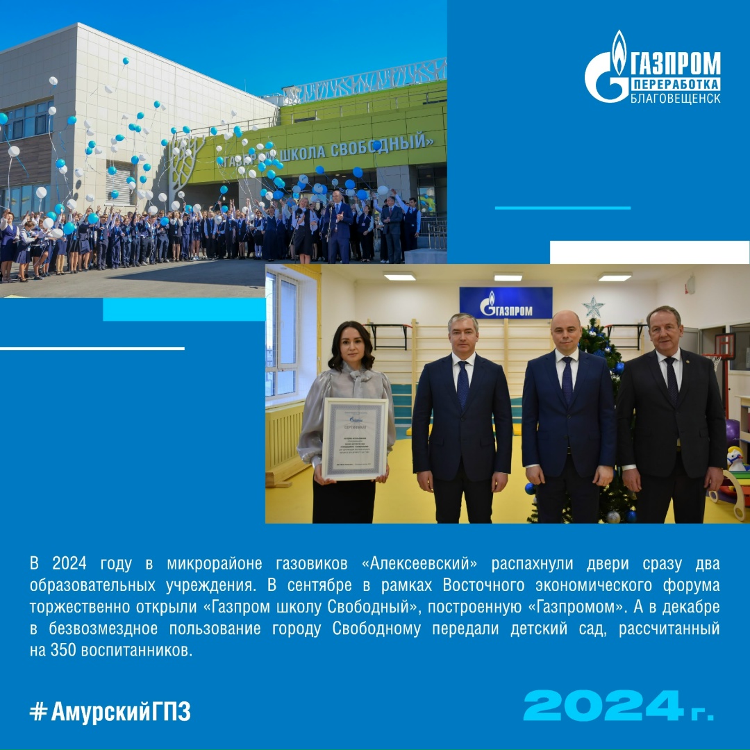 ИСТОРИЯ АМУРСКОГО ГПЗ 2024 ГОД Четвертая технологическая линия выведена на проектный режим работы.