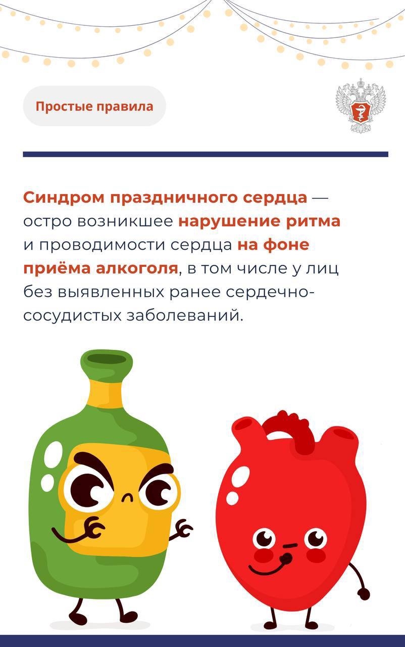 #ПростыеПравила: Что такое синдром праздничного сердца?