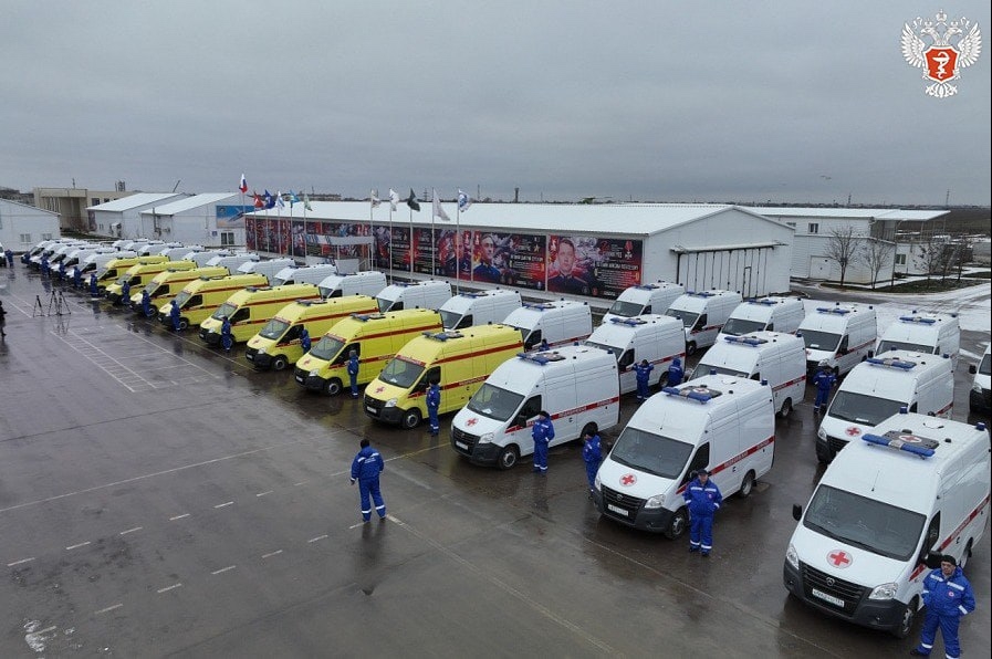 100 новых машин скорой помощи пополнили парк Волгоградской области