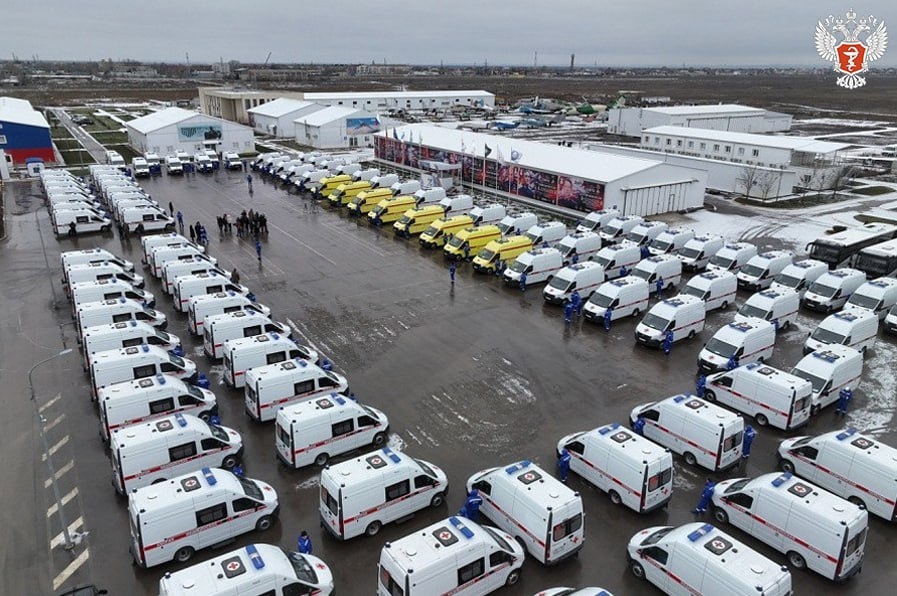 100 новых машин скорой помощи пополнили парк Волгоградской области