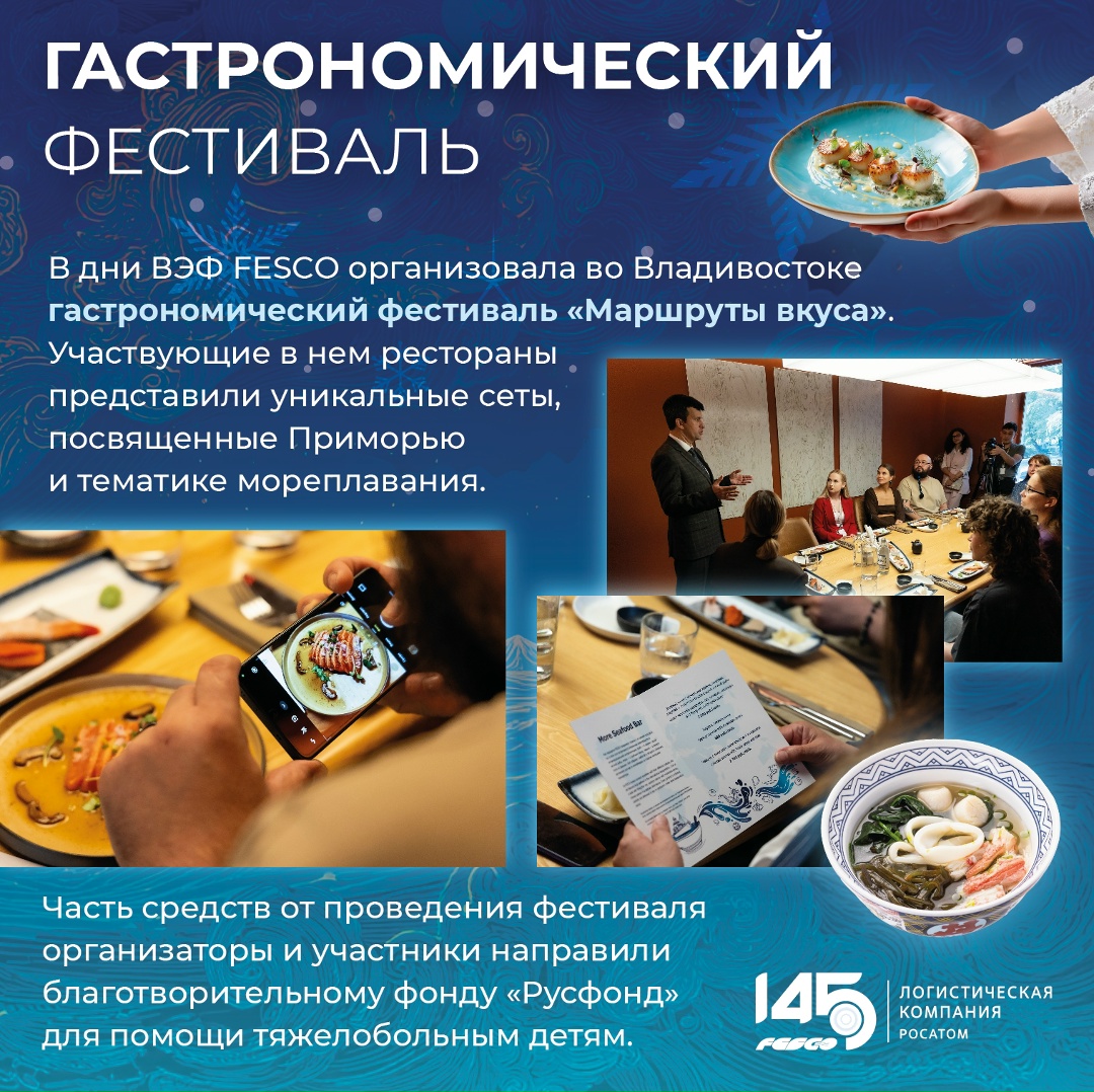 Изысканная кухня + сервисы FESCO = гастрономический фестиваль «Маршруты вкуса»