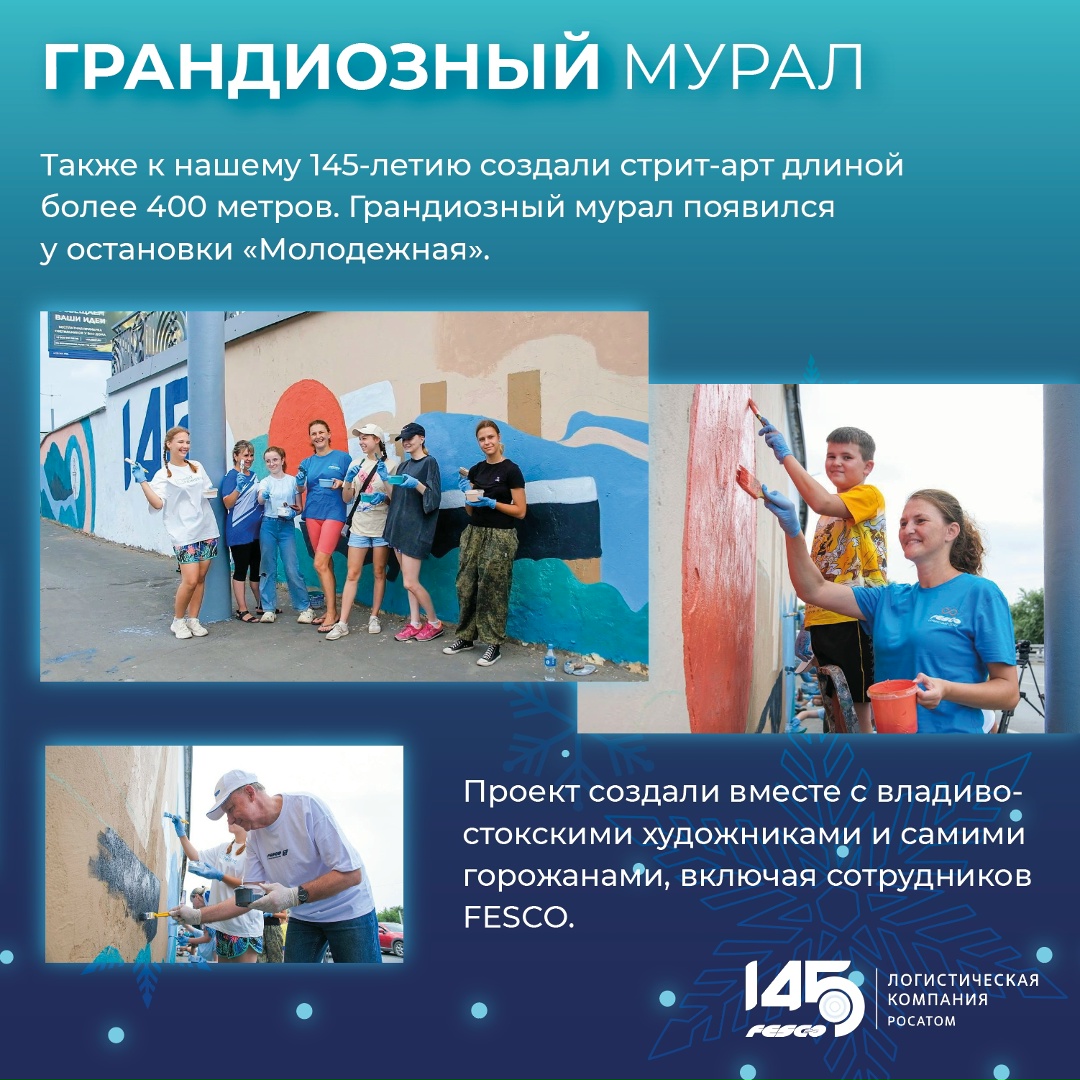 Дальний Восток – сердце FESCO С особым трепетом открываем восьмой пазл — он посвящён проектам, которые мы реализовали в Приморье в юбилейный год