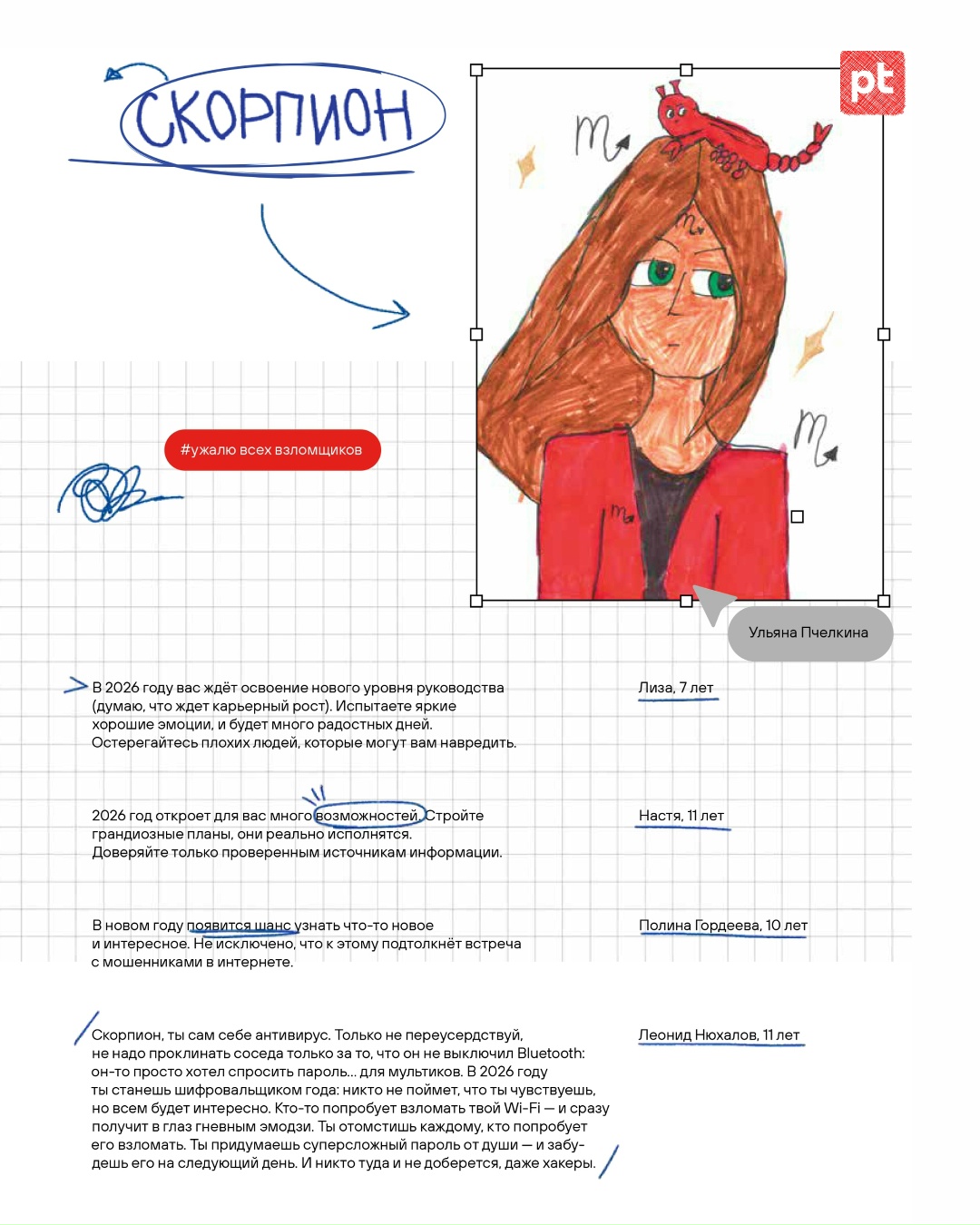 А вот и обещанная вторая часть нашего кибергороскопа!