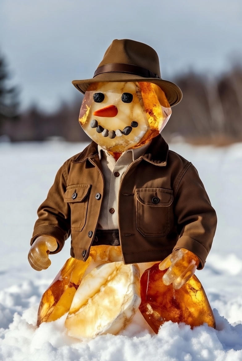 «Солнечные» помощники Деда Мороза Представьте, если бы Янтарный комбинат Ростеха вдруг выпустил фигурки снеговиков из балтийского самоцвета.