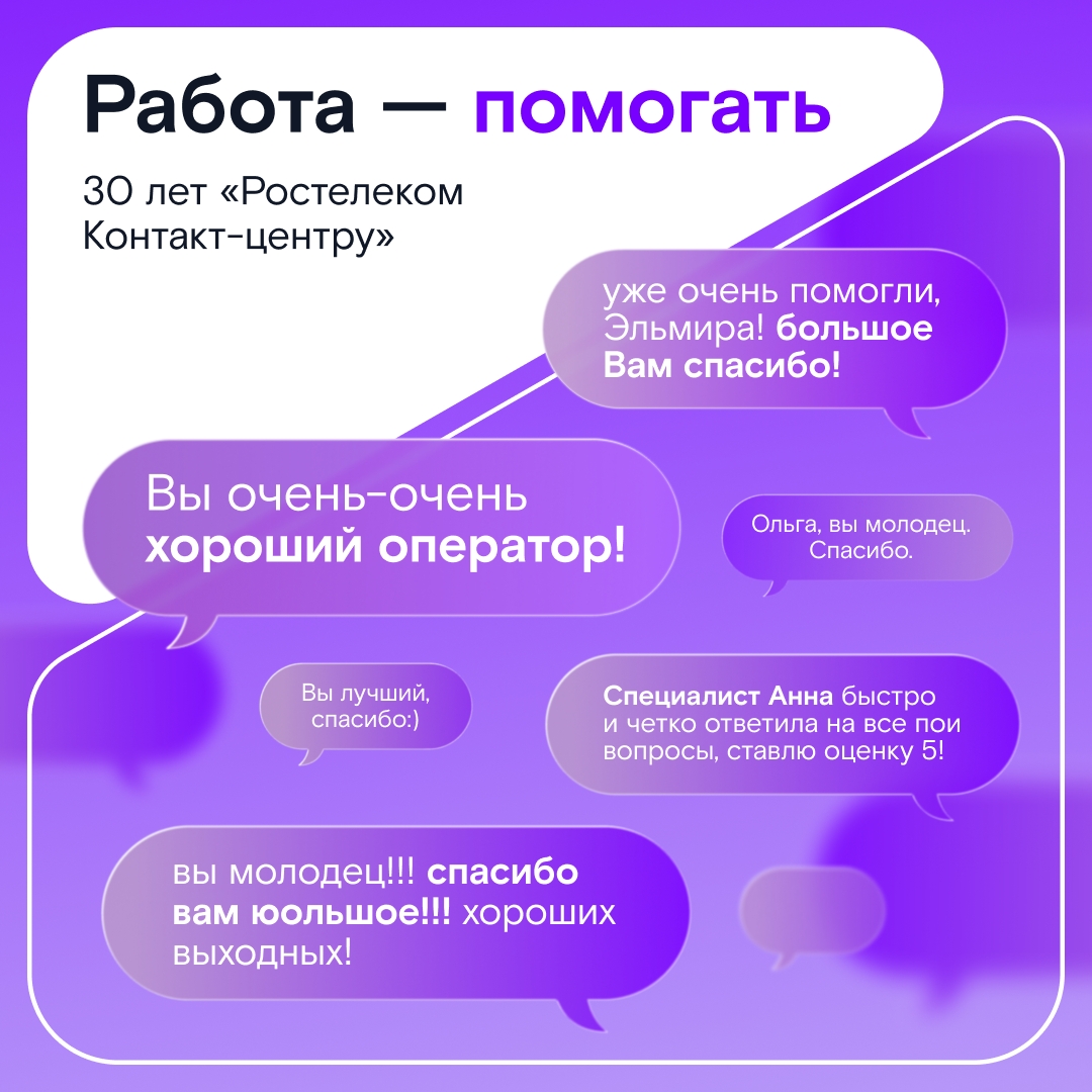 Они спешат на помощь! Это мы про сотрудников «Ростелеком Контакт-центра». Специалисты каждый день помогают клиентам настроить Wi-Fi, подключить…