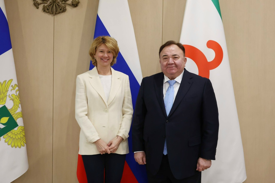 Оксана Лут и глава Ингушетии Махмуд-Али Калиматов обсудили развитие АПК и сельских территорий республики