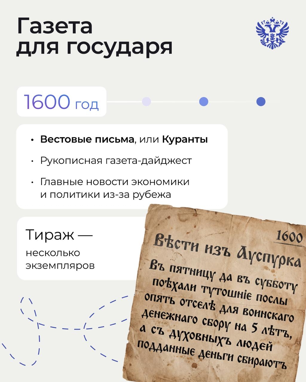 Свежие новости экономики у вас в руках уже 400 лет