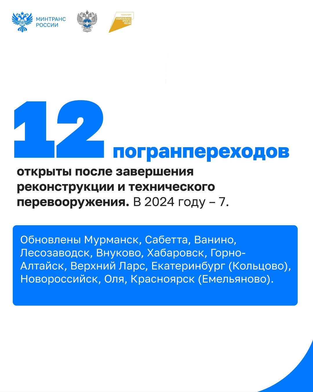 Какие пункты пропуска обновили в 2025 году?