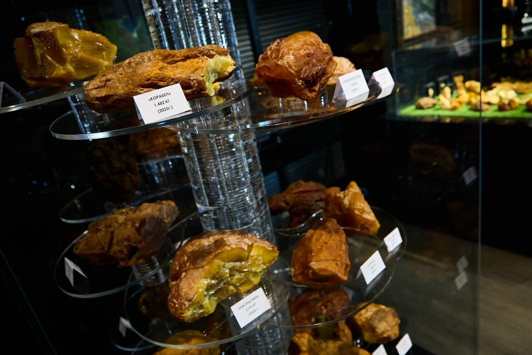 Тяжелую янтарную «артиллерию» представили в музее Калининградского комбината