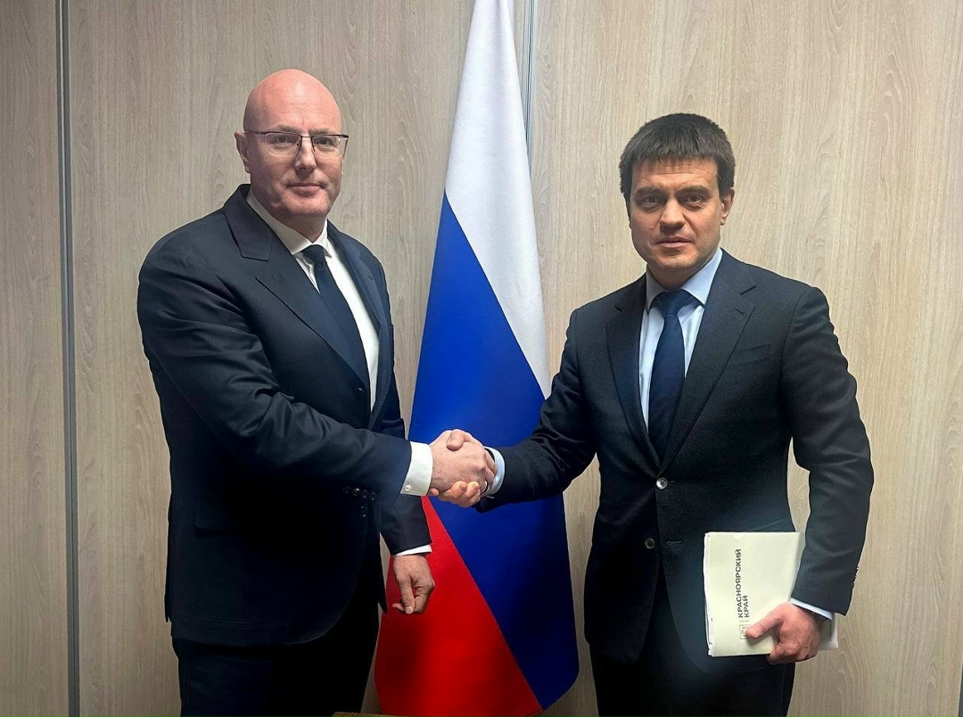 Дмитрий Чернышенко провел рабочую встречу с губернатором Красноярского края Михаилом Котюковым.