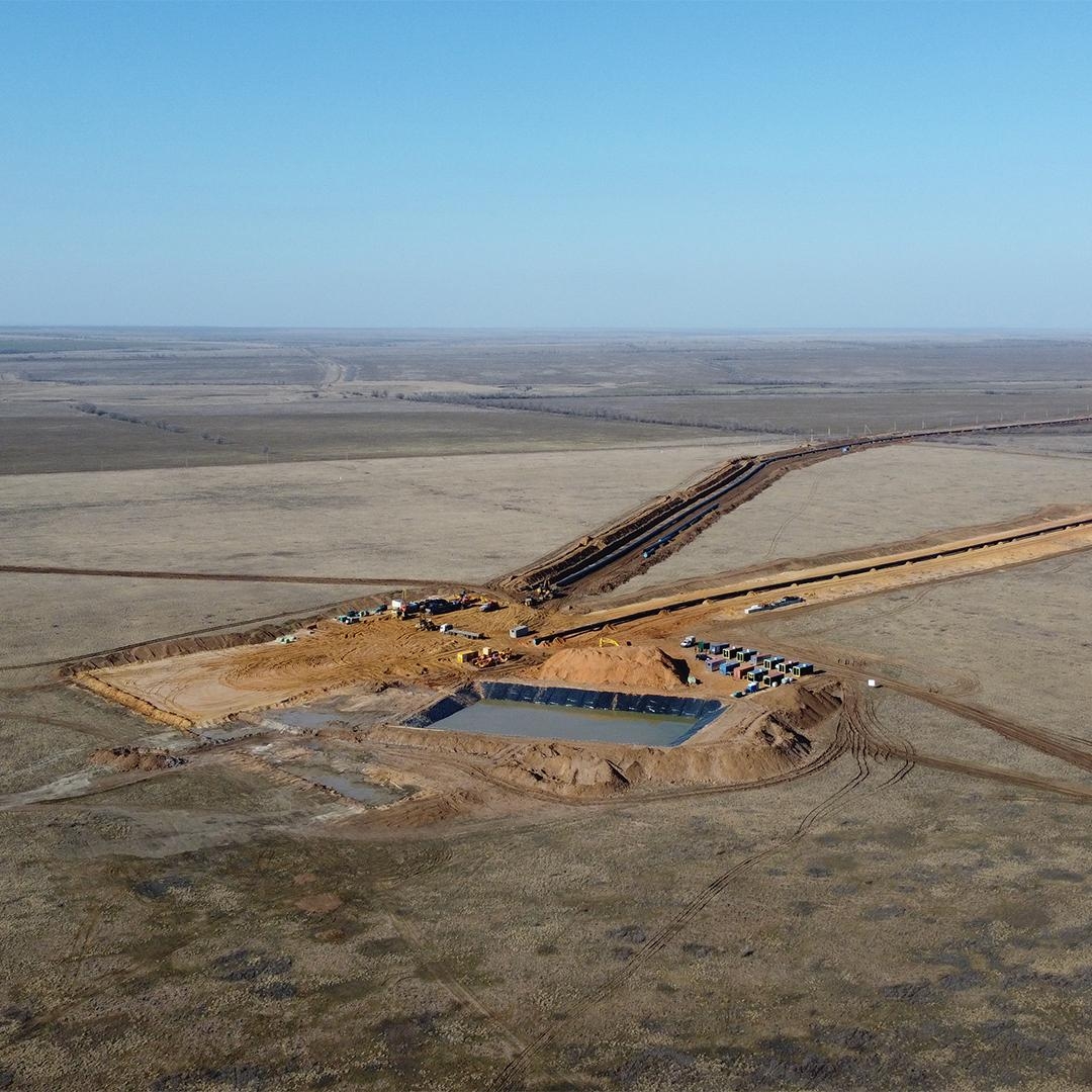 Посмотрите, как тянется газовая магистраль! Это газопровод «Починки – Анапа»