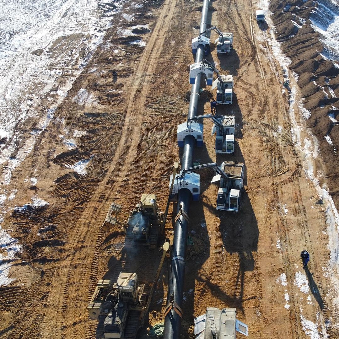 Посмотрите, как тянется газовая магистраль! Это газопровод «Починки – Анапа»