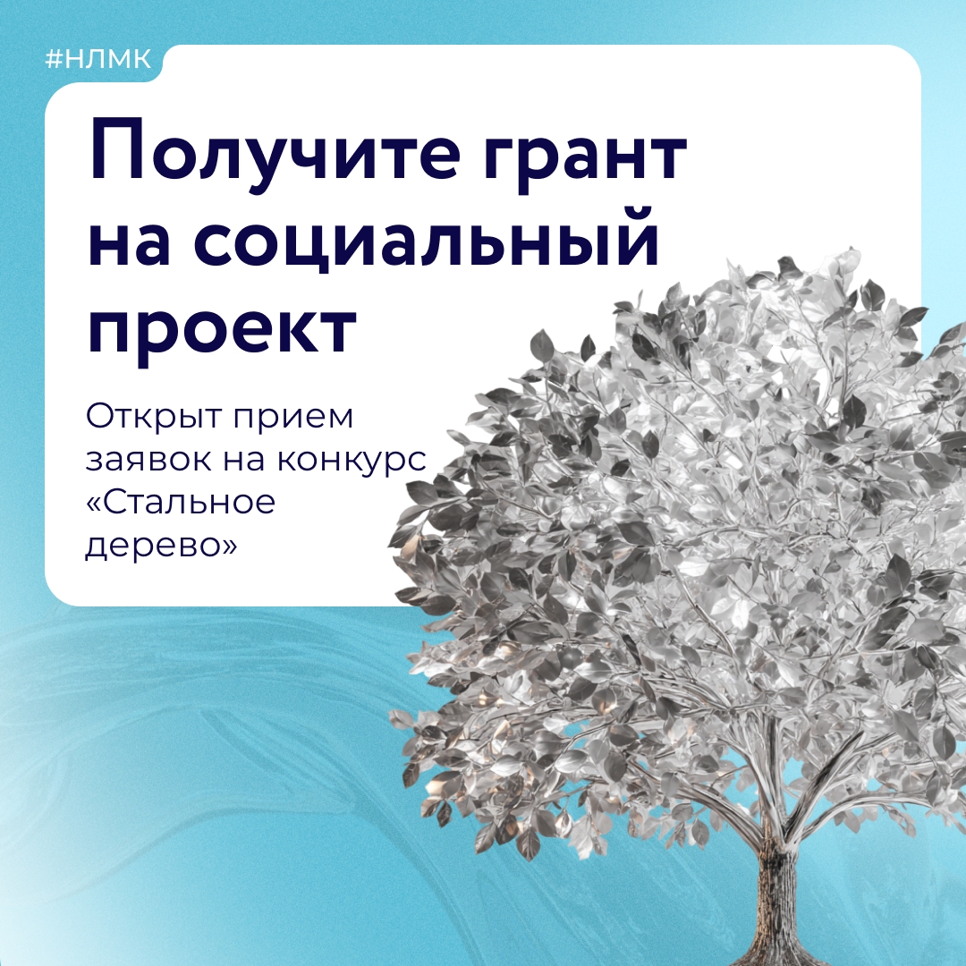 Наш социальный партнер — благотворительный фонд «Милосердие» — открыл прием заявок на участие в грантовом конкурсе «Стальное дерево»