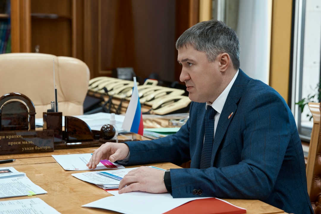 Марат Хуснуллин провел рабочую встречу с главой Пермского края Дмитрием Махониным.