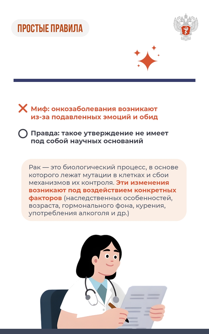 #ПростыеПравила: Мифы и правда об онкозаболеваниях